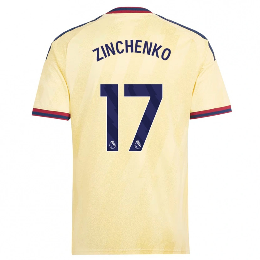 Danxen Pánské Oleksandr Zinchenko #17 Světle Žlutá Půlnoční Modř Třetí Hráčské Dresy 2026/27 Dres