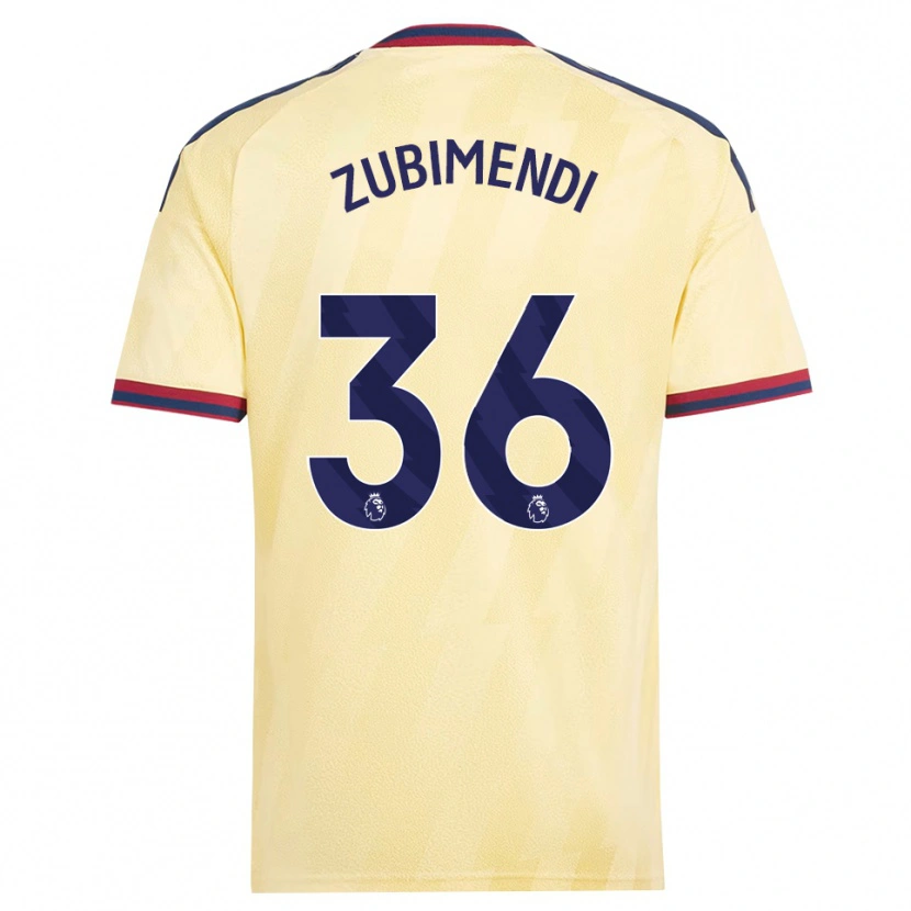 Danxen Pánské Martín Zubimendi #36 Světle Žlutá Půlnoční Modř Třetí Hráčské Dresy 2026/27 Dres