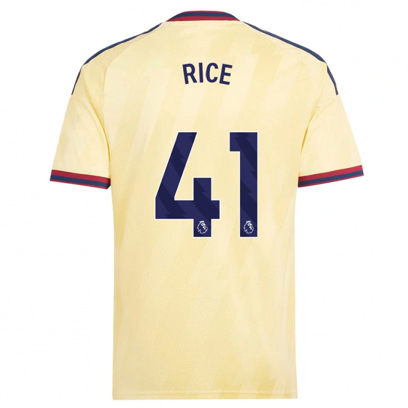 Danxen Pánské Declan Rice #41 Světle Žlutá Půlnoční Modř Třetí Hráčské Dresy 2026/27 Dres