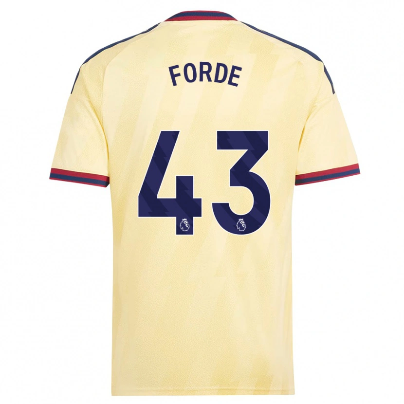 Danxen Pánské Romari Forde #43 Světle Žlutá Půlnoční Modř Třetí Hráčské Dresy 2026/27 Dres