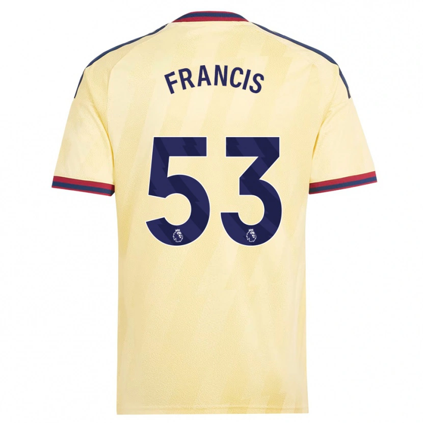 Danxen Pánské Jack Henry Francis #53 Světle Žlutá Půlnoční Modř Třetí Hráčské Dresy 2026/27 Dres
