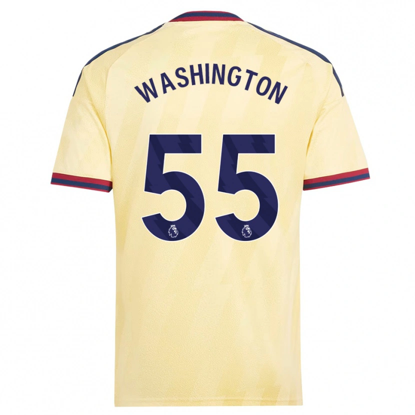 Danxen Pánské Marcell Washington #55 Světle Žlutá Půlnoční Modř Třetí Hráčské Dresy 2026/27 Dres