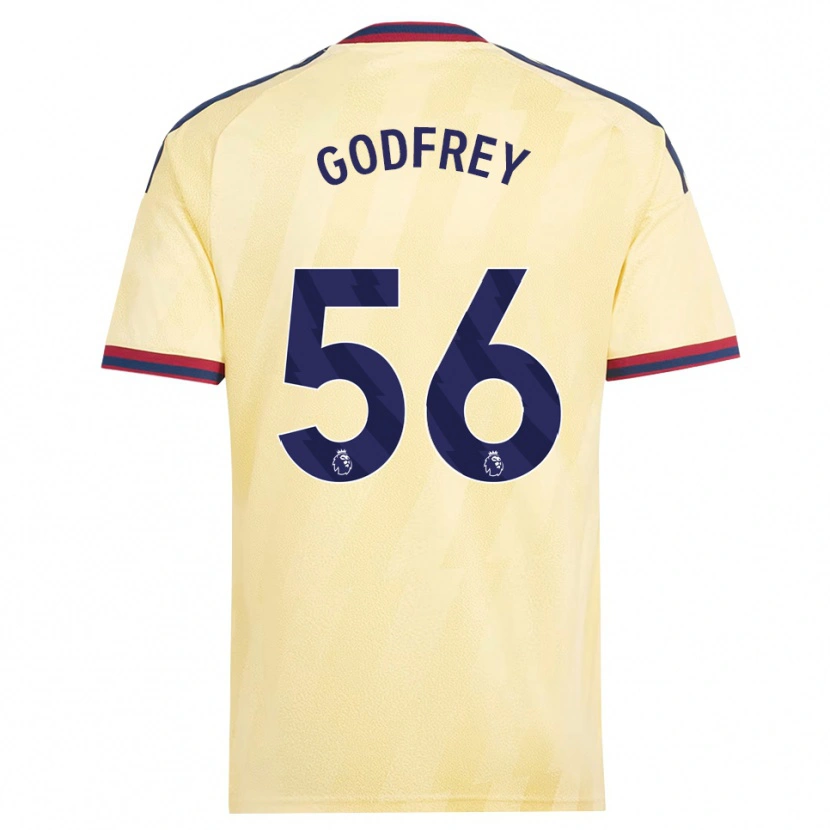 Danxen Pánské Freya Godfrey #56 Světle Žlutá Půlnoční Modř Třetí Hráčské Dresy 2026/27 Dres