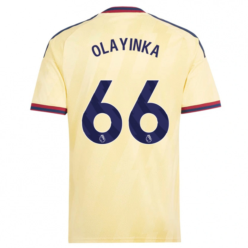 Danxen Pánské James Olayinka #66 Světle Žlutá Půlnoční Modř Třetí Hráčské Dresy 2026/27 Dres