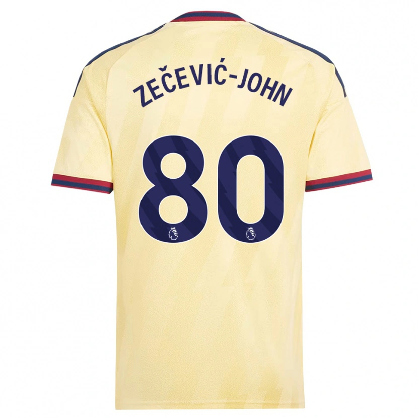 Danxen Pánské Louis Zečević-John #80 Světle Žlutá Půlnoční Modř Třetí Hráčské Dresy 2026/27 Dres