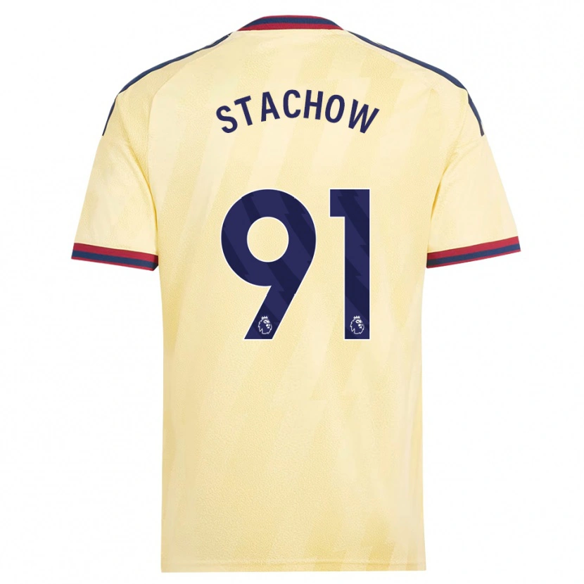 Danxen Pánské Patrick Stachow #91 Světle Žlutá Půlnoční Modř Třetí Hráčské Dresy 2026/27 Dres