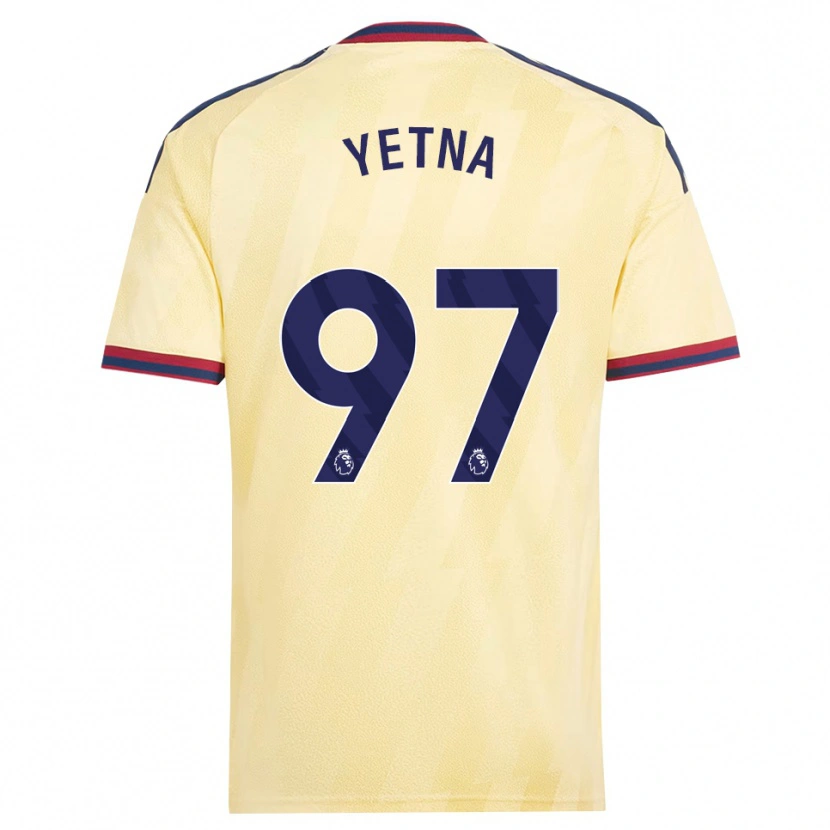Danxen Pánské Mikael Yetna #97 Světle Žlutá Půlnoční Modř Třetí Hráčské Dresy 2026/27 Dres