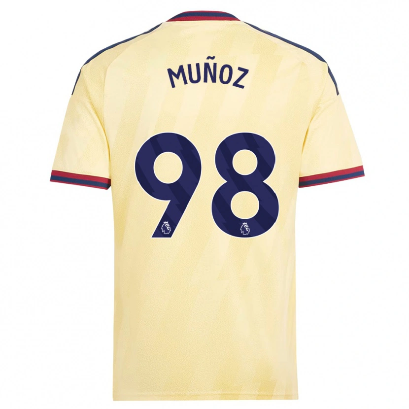 Danxen Pánské Luis Muñoz #98 Světle Žlutá Půlnoční Modř Třetí Hráčské Dresy 2026/27 Dres