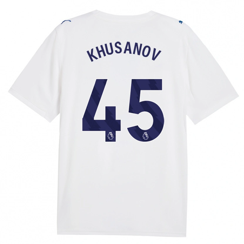 Danxen Pánské Abdukodir Khusanov #45 Námořní Bílá Třetí Hráčské Dresy 2026/27 Dres