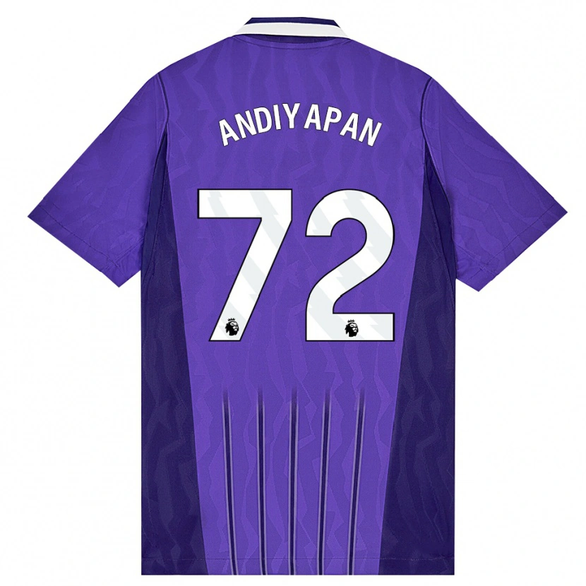 Danxen Pánské William Andiyapan #72 Fialová Bílá Třetí Hráčské Dresy 2026/27 Dres
