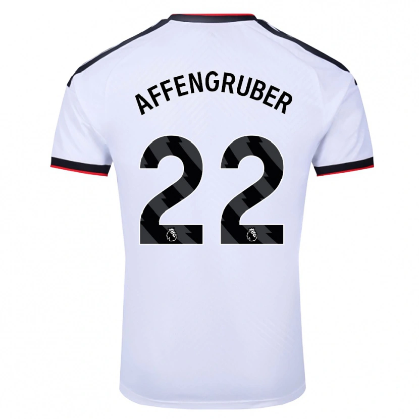 Danxen Pánské David Affengruber #22 Bílá Černá Červená Domů Hráčské Dresy 2026/27 Dres