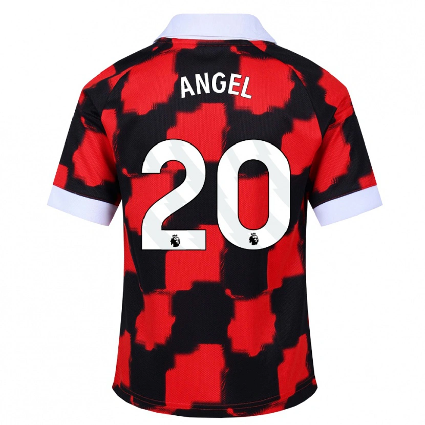 Danxen Pánské Manuel Ángel #20 Červená Bílá Černá Daleko Hráčské Dresy 2026/27 Dres