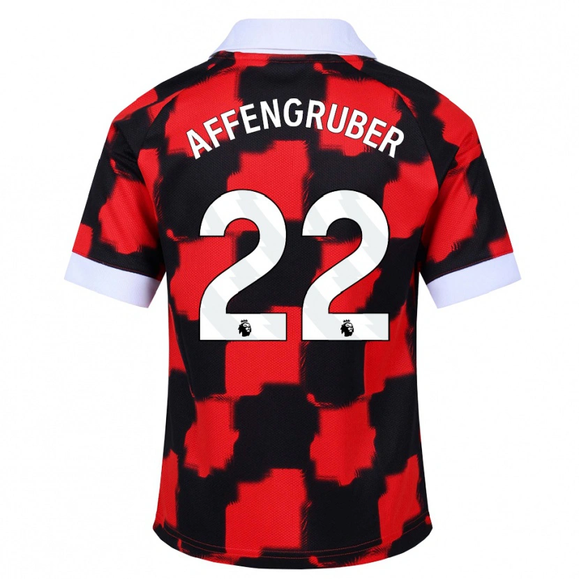 Danxen Pánské David Affengruber #22 Červená Bílá Černá Daleko Hráčské Dresy 2026/27 Dres