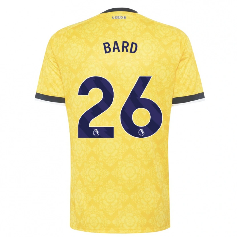 Danxen Pánské Melvin Bard #26 Žlutá Bílá Černá Daleko Hráčské Dresy 2026/27 Dres
