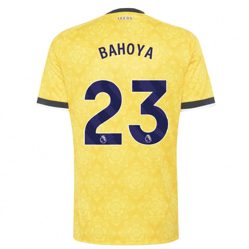 Danxen Pánské Jean-Mattéo Bahoya #23 Žlutá Bílá Černá Daleko Hráčské Dresy 2026/27 Dres