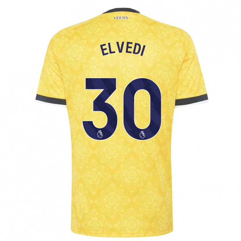 Danxen Pánské Nico Elvedi #30 Žlutá Bílá Černá Daleko Hráčské Dresy 2026/27 Dres