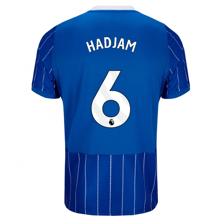 Danxen Pánské Jaouen Hadjam #6 Středně Modrá Bílá Domů Hráčské Dresy 2026/27 Dres