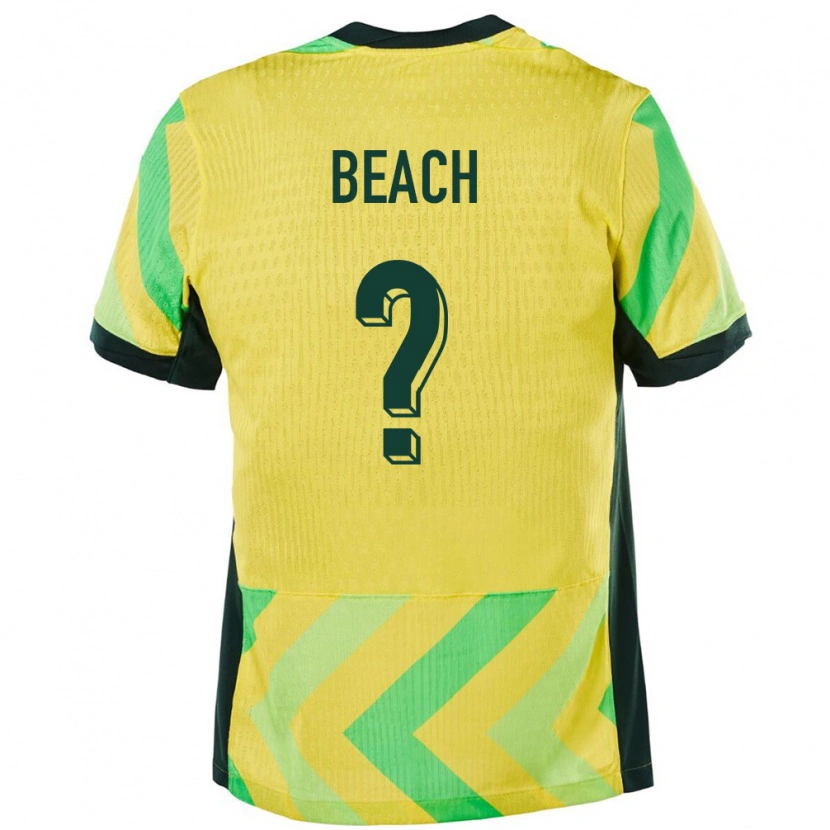 Danxen Dětské Austrálie Patrick Beach #0 Zlatý Domů Hráčské Dresy 24-26 Dres