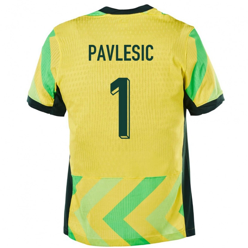 Danxen Dětské Austrálie Adam Pavlesic #1 Zlatý Domů Hráčské Dresy 24-26 Dres