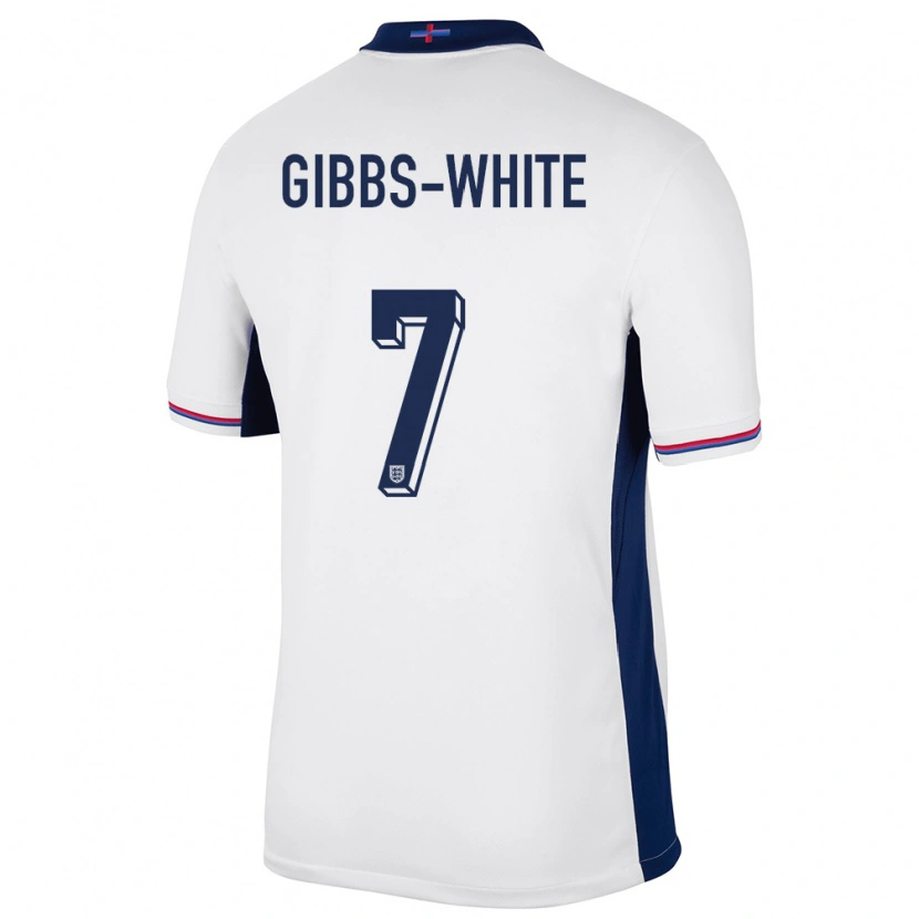 Danxen Dětské Anglie Morgan Gibbs-White #7 Bílý Domů Hráčské Dresy 24-26 Dres