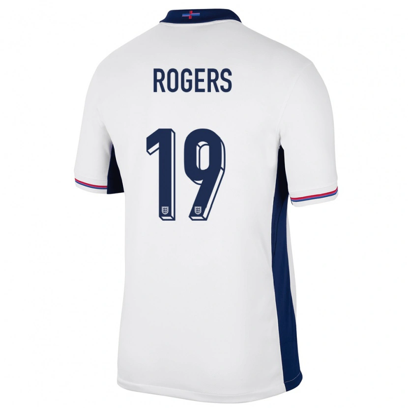 Danxen Dětské Anglie Morgan Rogers #19 Bílý Domů Hráčské Dresy 24-26 Dres