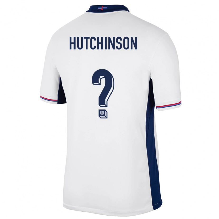 Danxen Dětské Anglie Omari Hutchinson #0 Bílý Domů Hráčské Dresy 24-26 Dres