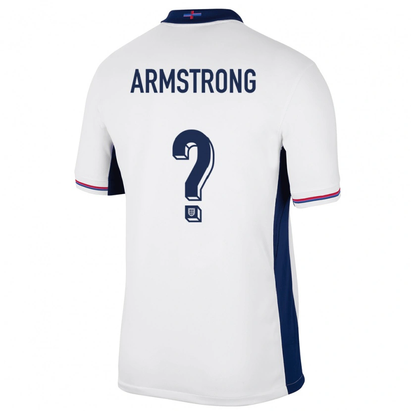 Danxen Dětské Anglie Harrison Armstrong #0 Bílý Domů Hráčské Dresy 24-26 Dres