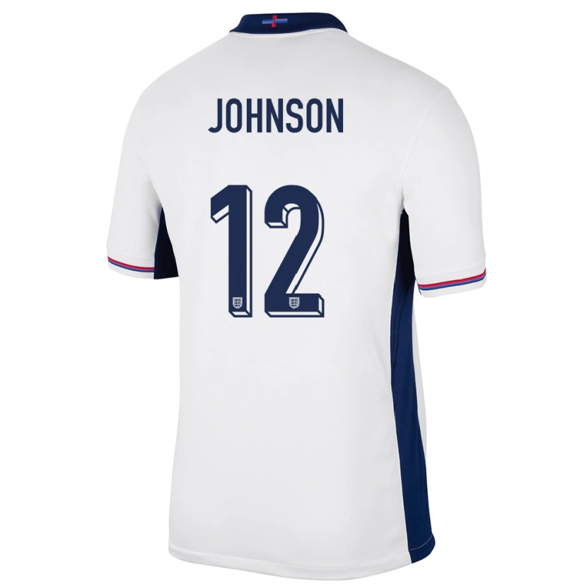 Danxen Dětské Anglie Joe Johnson #12 Bílý Domů Hráčské Dresy 24-26 Dres