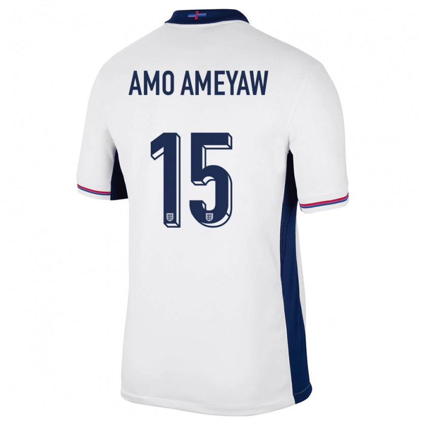 Danxen Dětské Anglie Samuel Amo-Ameyaw #15 Bílý Domů Hráčské Dresy 24-26 Dres