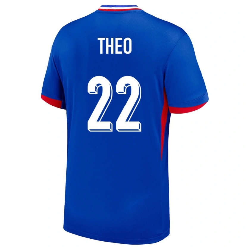 Danxen Dětské Francie Theo Hernández #22 Modrý Domů Hráčské Dresy 24-26 Dres