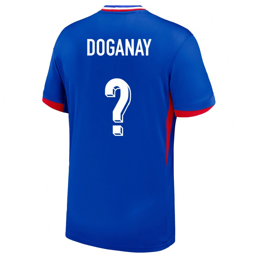Danxen Dětské Francie Kenan Doganay #0 Modrý Domů Hráčské Dresy 24-26 Dres