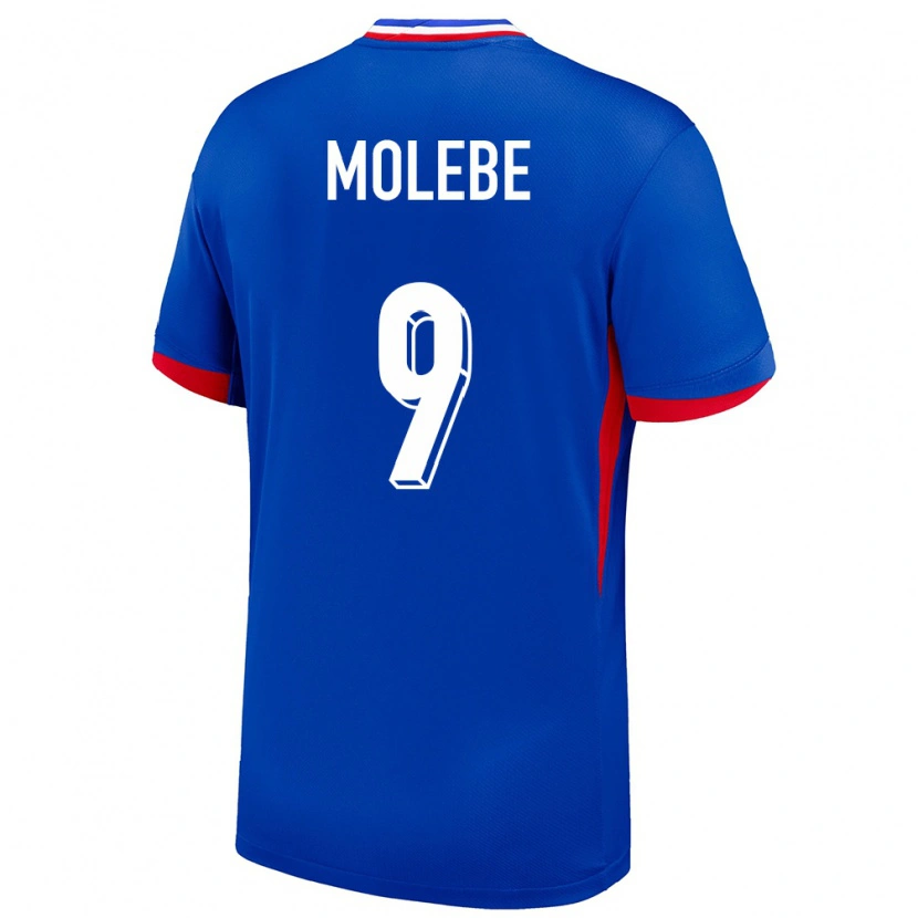 Danxen Dětské Francie Enzo Molebe #9 Modrý Domů Hráčské Dresy 24-26 Dres