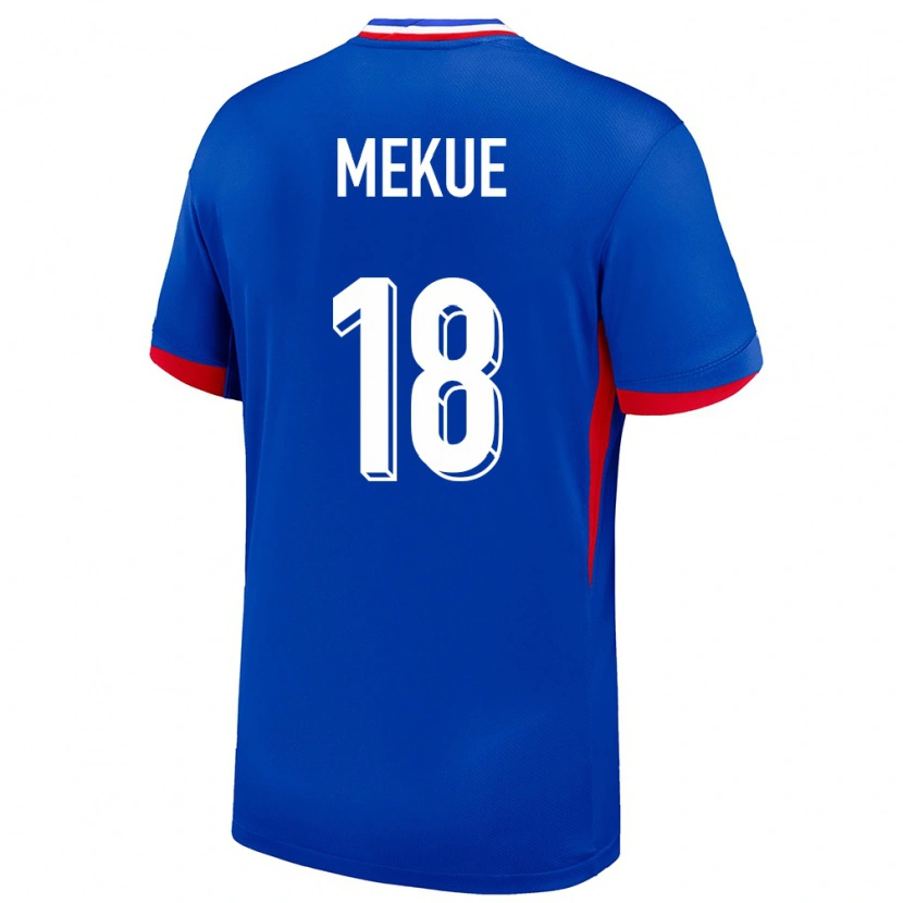 Danxen Dětské Francie Florian Mekue #18 Modrý Domů Hráčské Dresy 24-26 Dres