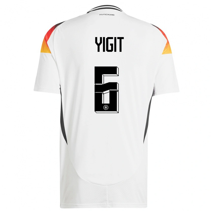Danxen Dětské Německo Ertugrul Yigit #6 Bílý Domů Hráčské Dresy 24-26 Dres