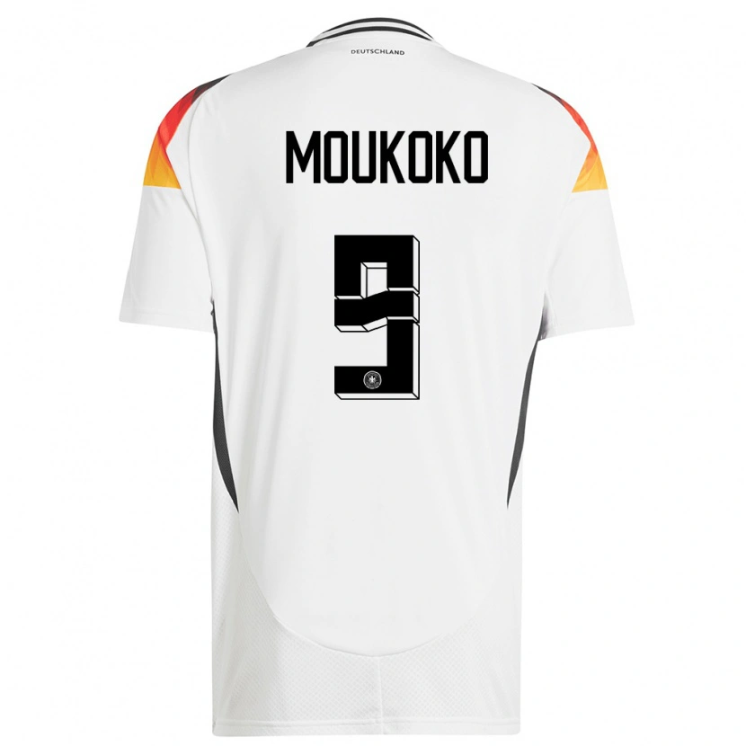 Danxen Dětské Německo Youssoufa Moukoko #9 Bílý Domů Hráčské Dresy 24-26 Dres