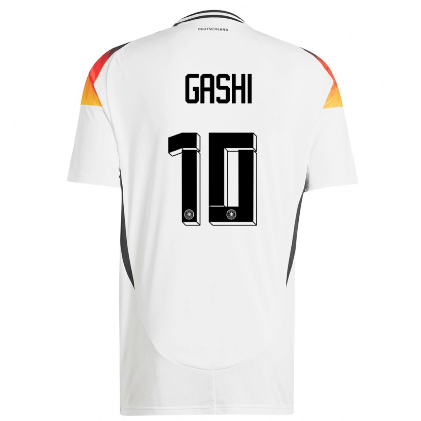 Danxen Dětské Německo Yll Gashi #10 Bílý Domů Hráčské Dresy 24-26 Dres