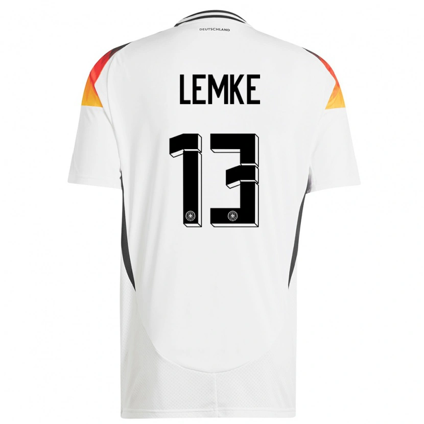 Danxen Dětské Německo Louis Lemke #13 Bílý Domů Hráčské Dresy 24-26 Dres
