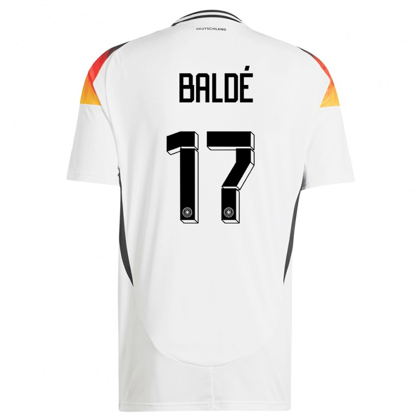 Danxen Dětské Německo Fabio Baldé #17 Bílý Domů Hráčské Dresy 24-26 Dres