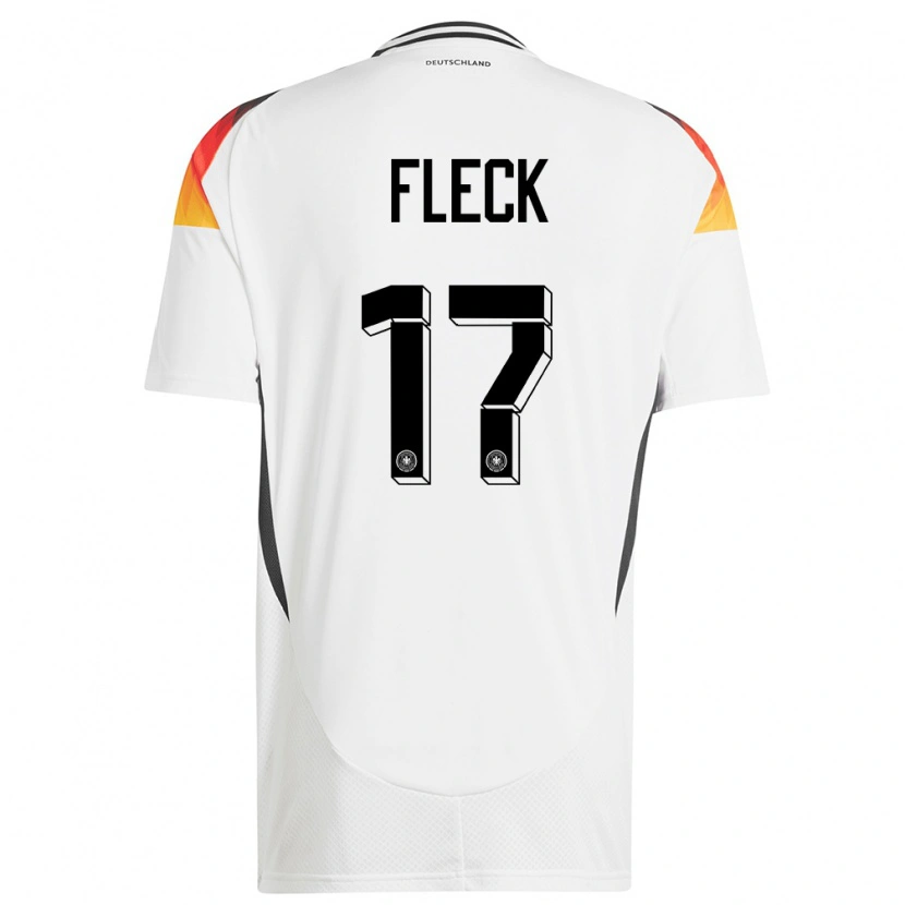 Danxen Dětské Německo Fritz Fleck #17 Bílý Domů Hráčské Dresy 24-26 Dres