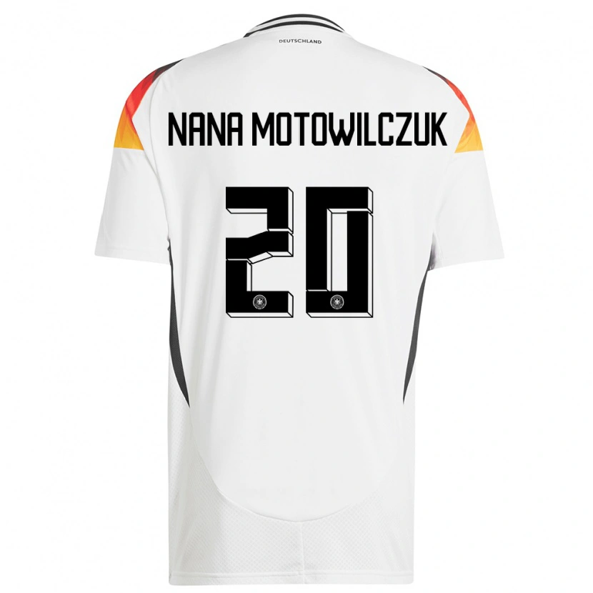 Danxen Dětské Německo Kevin Nana Motowilczuk #20 Bílý Domů Hráčské Dresy 24-26 Dres