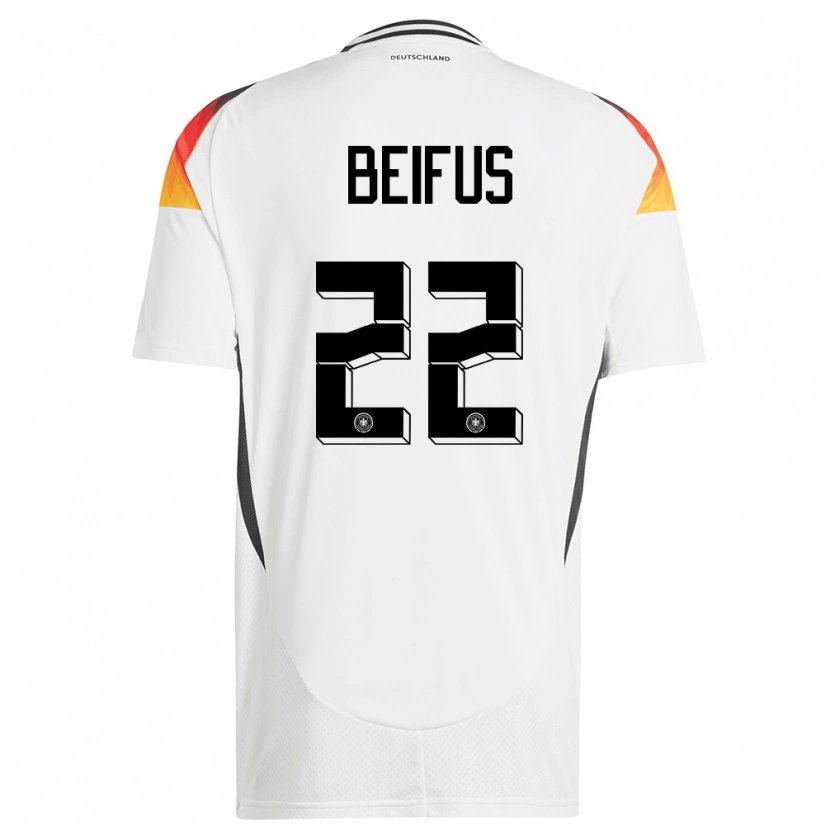Danxen Dětské Německo Marcel Beifus #22 Bílý Domů Hráčské Dresy 24-26 Dres