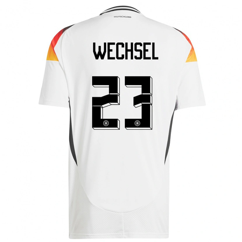 Danxen Dětské Německo Leon-Oumar Wechsel #23 Bílý Domů Hráčské Dresy 24-26 Dres