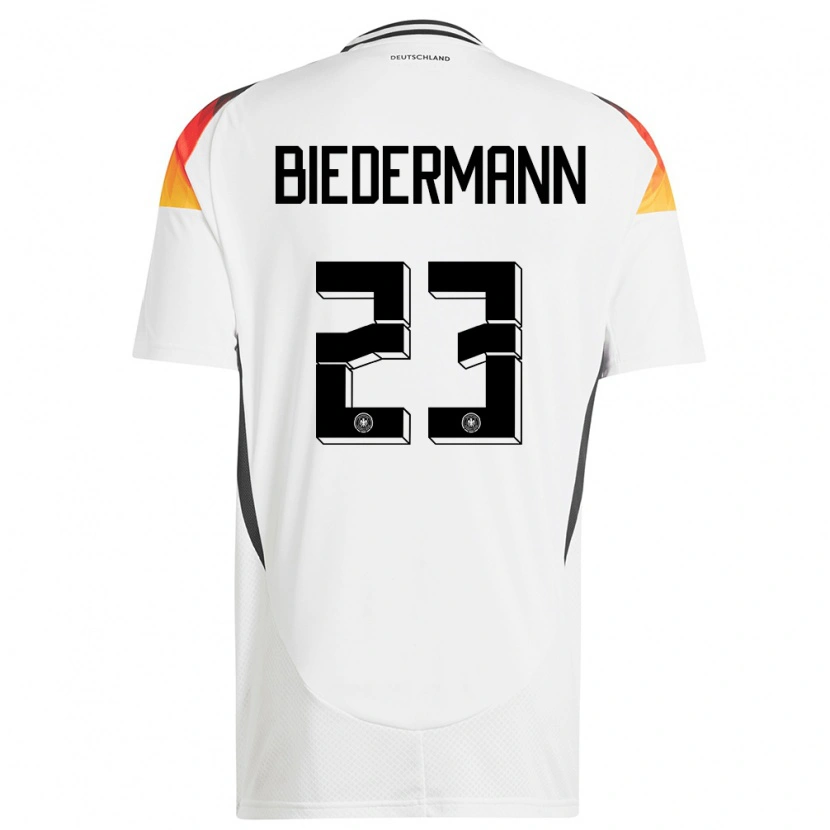Danxen Dětské Německo Nico Biedermann #23 Bílý Domů Hráčské Dresy 24-26 Dres
