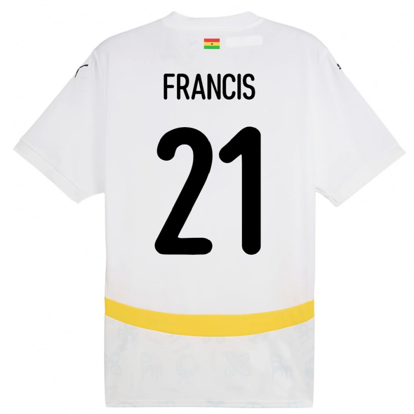 Danxen Dětské Ghana Abu Francis #21 Bílý Domů Hráčské Dresy 24-26 Dres