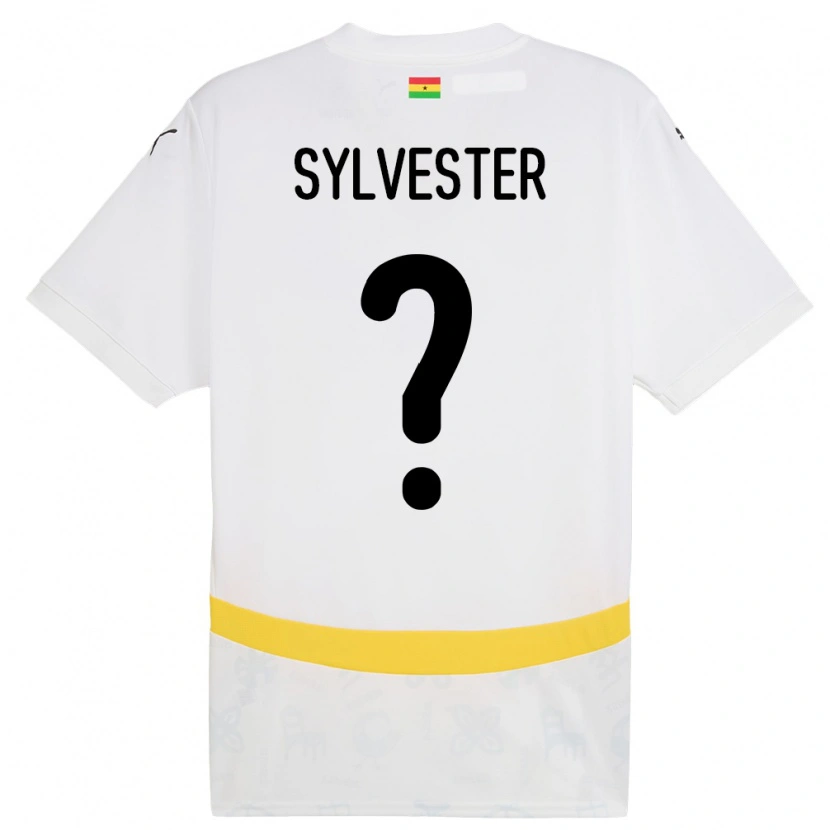 Danxen Dětské Ghana Simba Sylvester #0 Bílý Domů Hráčské Dresy 24-26 Dres