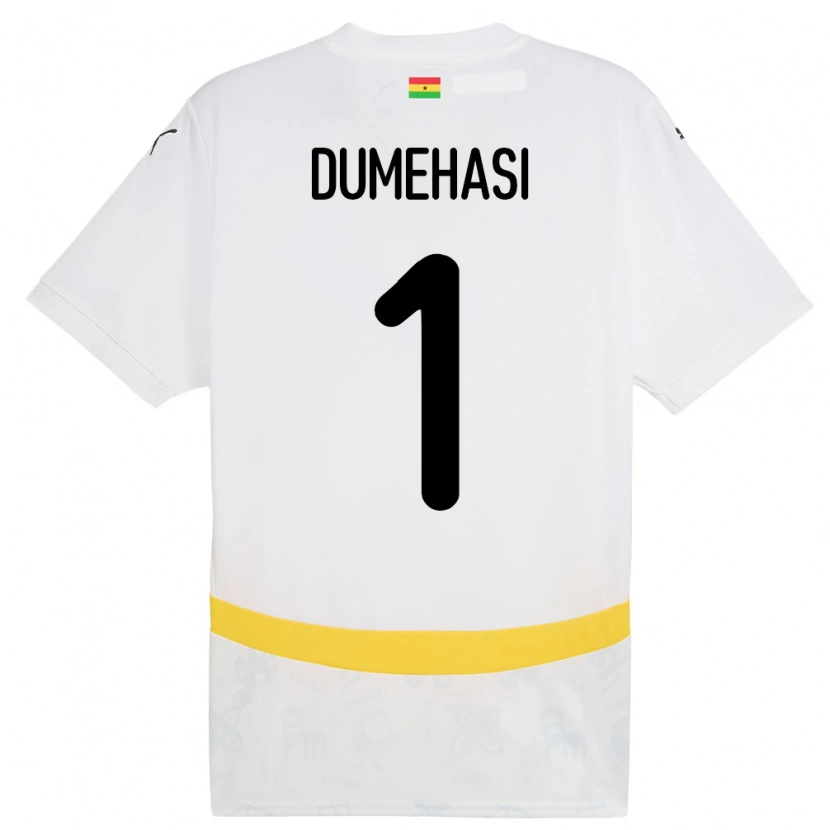 Danxen Dětské Ghana Fafali Dumehasi #1 Bílý Domů Hráčské Dresy 24-26 Dres