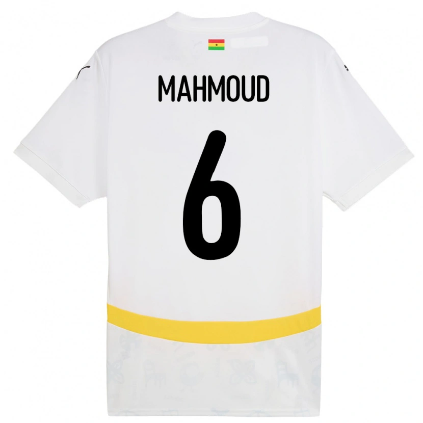 Danxen Dětské Ghana Mohaison Mahmoud #6 Bílý Domů Hráčské Dresy 24-26 Dres