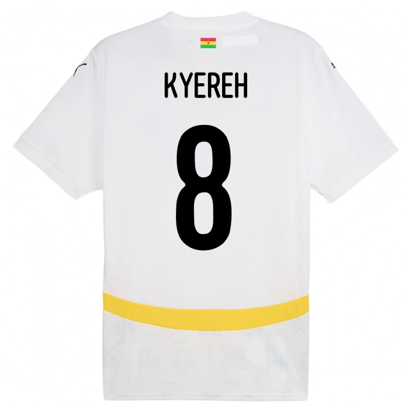 Danxen Dětské Ghana Daniel-Kofi Kyereh #8 Bílý Domů Hráčské Dresy 24-26 Dres