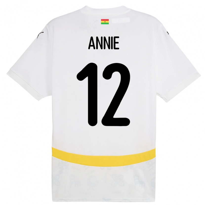 Danxen Dětské Ghana Henrietta Annie #12 Bílý Domů Hráčské Dresy 24-26 Dres
