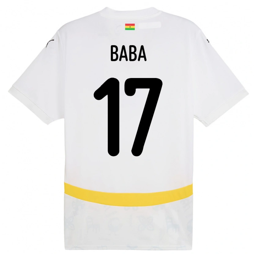 Danxen Dětské Ghana Abdul-Rahman Baba #17 Bílý Domů Hráčské Dresy 24-26 Dres